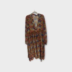 Colorful Floral Boho Maxi Dress